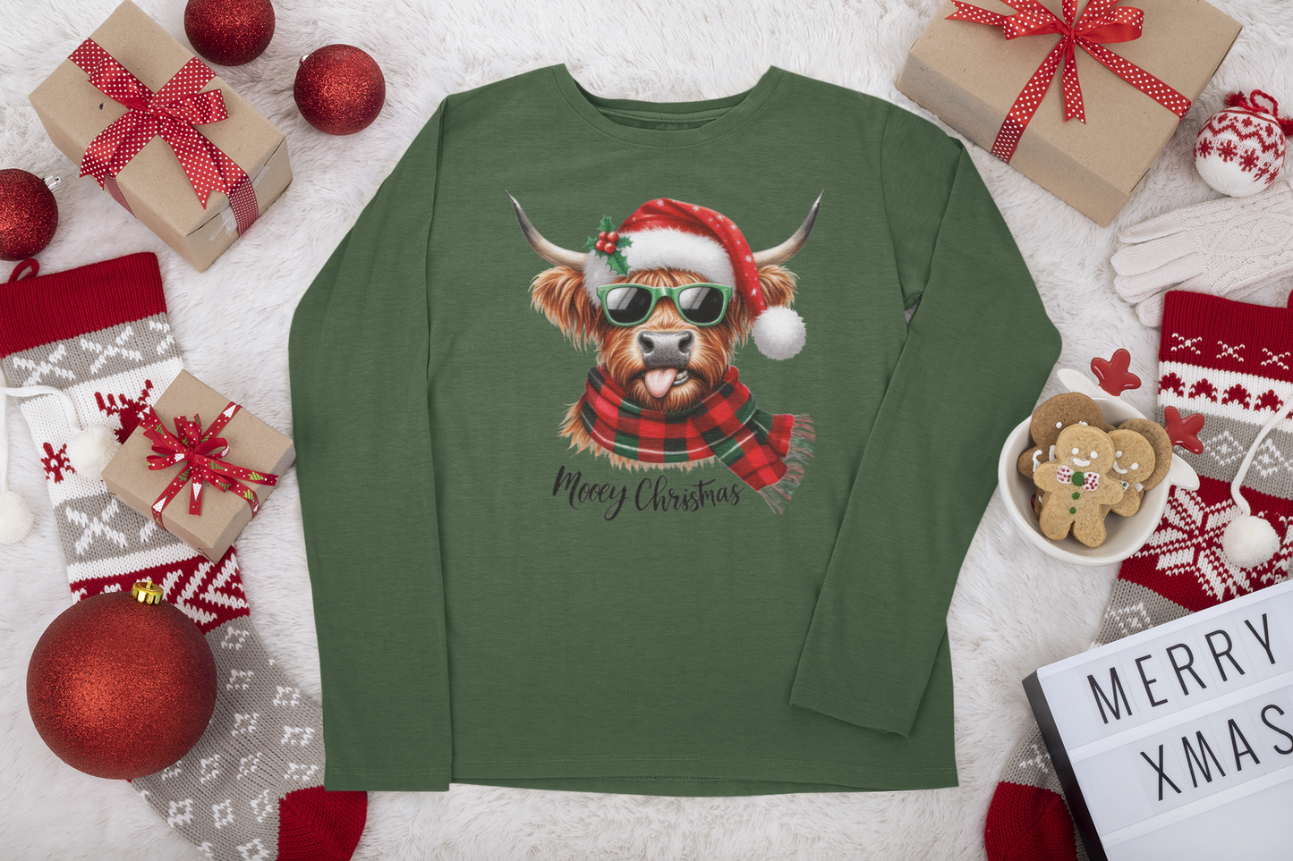Mooey Christmas Crew Top