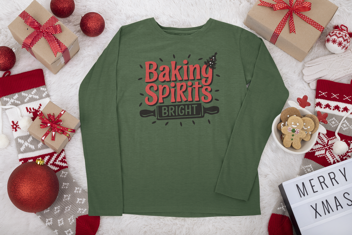 Baking Spirits Bright Crew Top