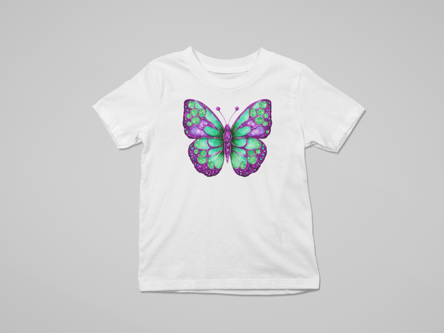 Kids Purple Butterfly T-shirt