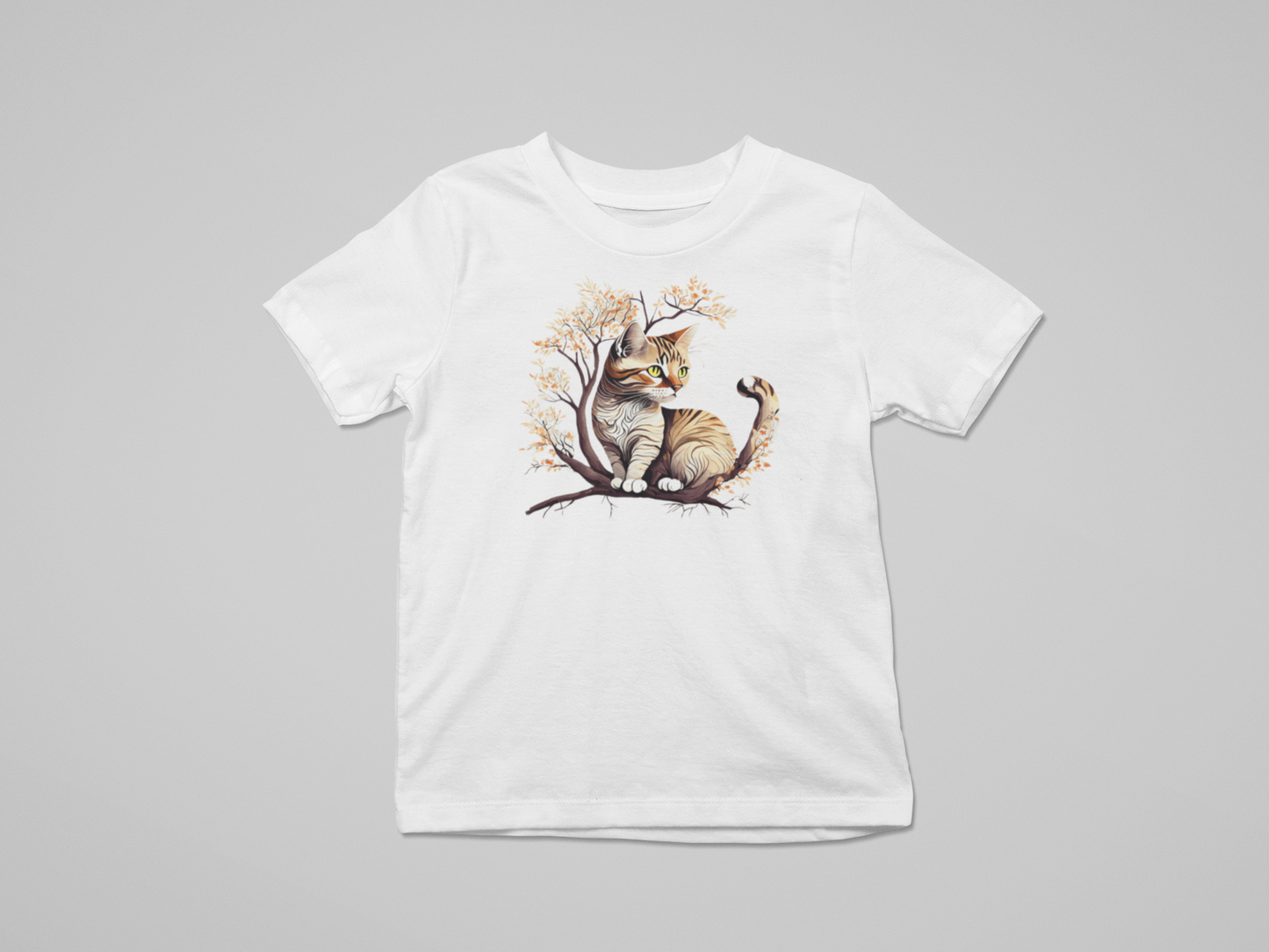 Kids Brown Kitten T-shirt