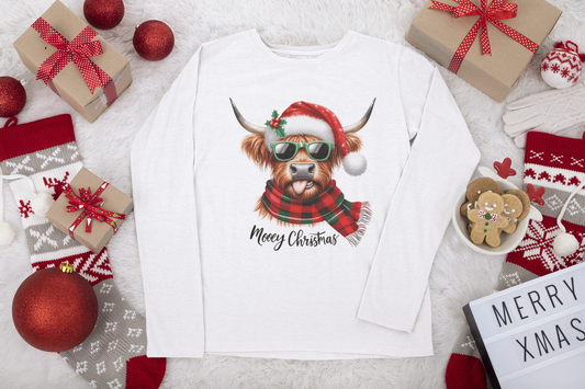 Mooey Christmas Crew Top