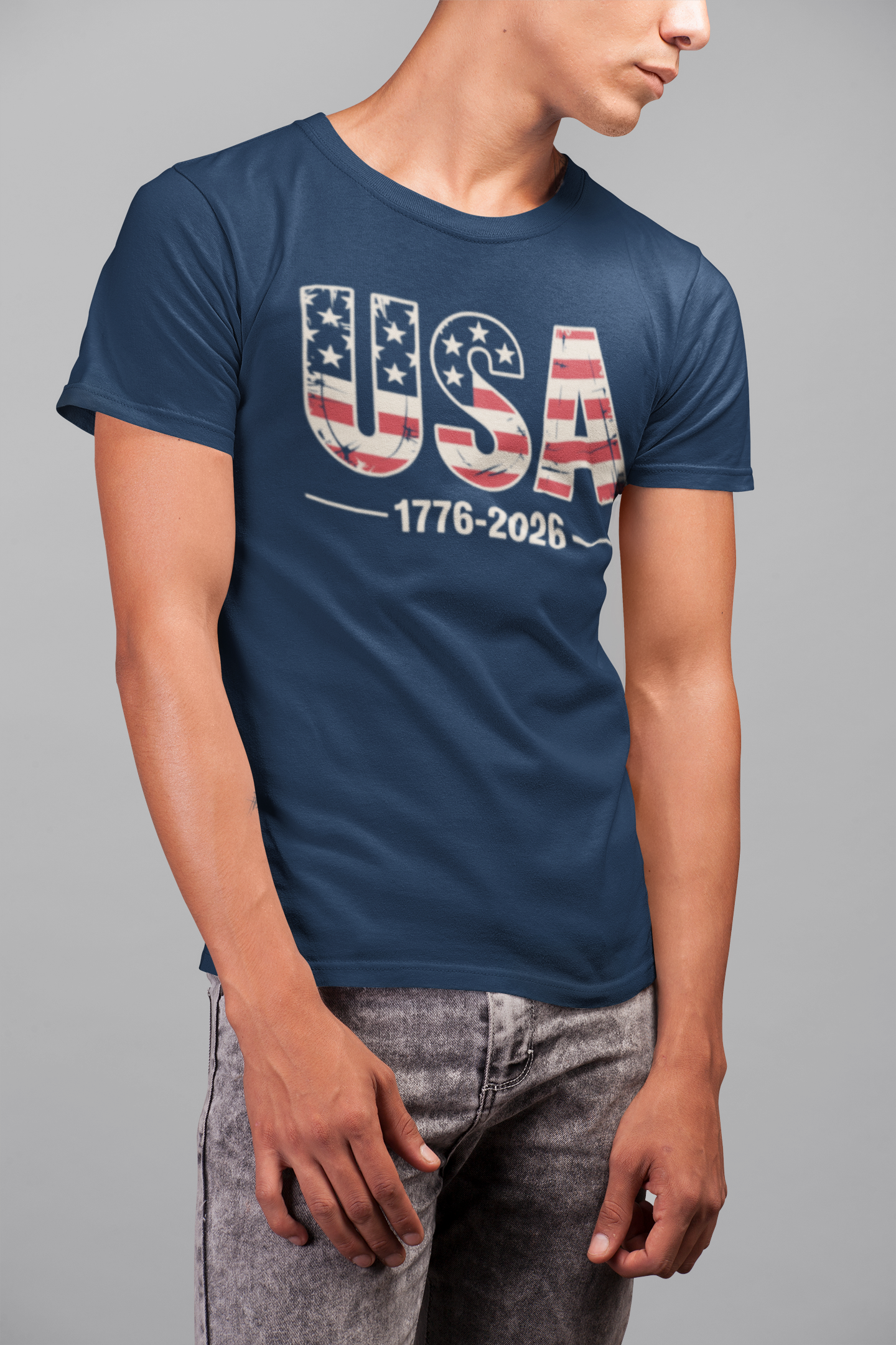 Vintage Navy USA Unisex T-Shirt